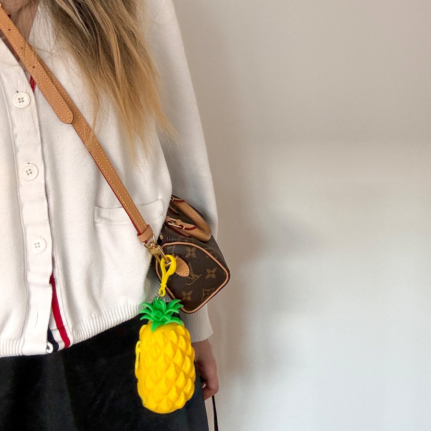 Pineapple Pouch Bag Charm